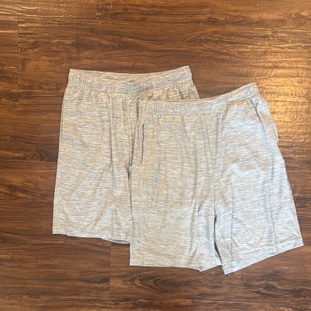 Old Navy Gray Athletic Shorts Elastic Waistband Relaxed Fit